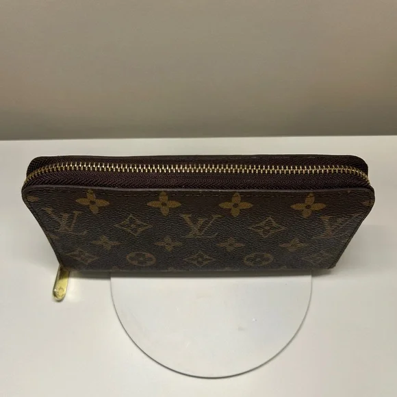 Louis Vuitton Brown Monogram Zip Wallet - Picture 2 of 4